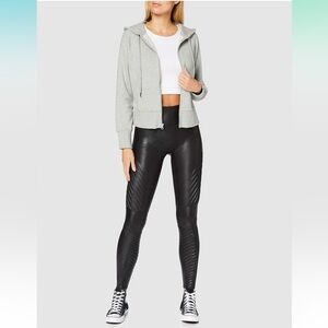Spanx Black High-Waisted Moto Leggings | XS